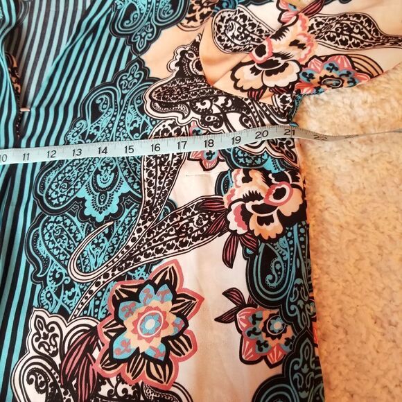 Dana Buchman Blouse L/S Paisley L - Picture 9 of 9